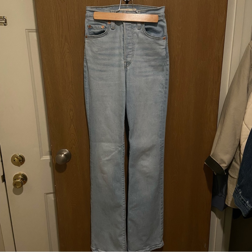 levi’s ribcage bootcut jeans